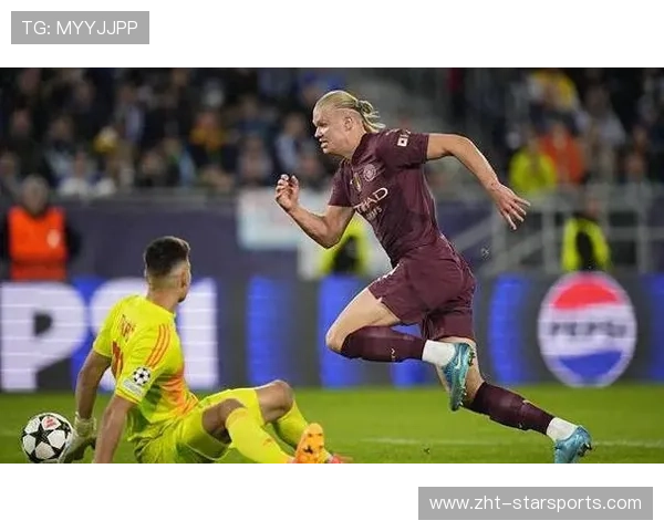 哈兰德抗住防守扫射入网，终结七场进球荒